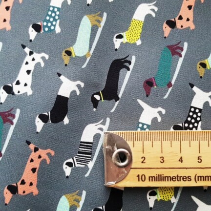 COTTON JERSEY | DACHSHUNDS (Green)