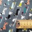 REVERSE SIDE ECO-LAM | DACHSHUNDS (Grey)