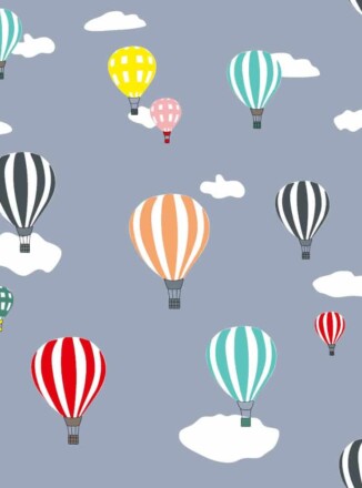 COTTON | HOT AIR BALLOON (Grey)