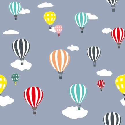 COTTON | HOT AIR BALLOON (Grey)