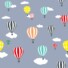 COTTON | HOT AIR BALLOON (Grey)
