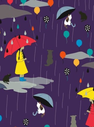 COTTON | RAINY DAY (Purple)