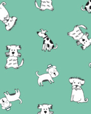 ECO-LAMINATED | DOGGIES (Turquoise)