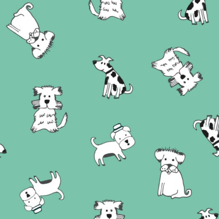 ECO-LAMINATED | DOGGIES (Turquoise)
