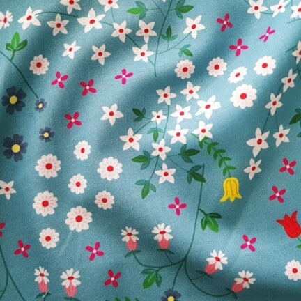 COTTON | SPRING IS COMING (Turquoise)