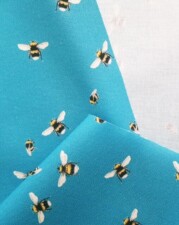 REVERSE SIDE ECO-LAM | BEE WORLD (Teal)
