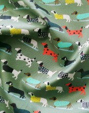 ECO-LAMINATED | DACHSHUNDS (Green)