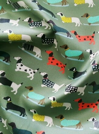 ECO-LAMINATED | DACHSHUNDS (Green)