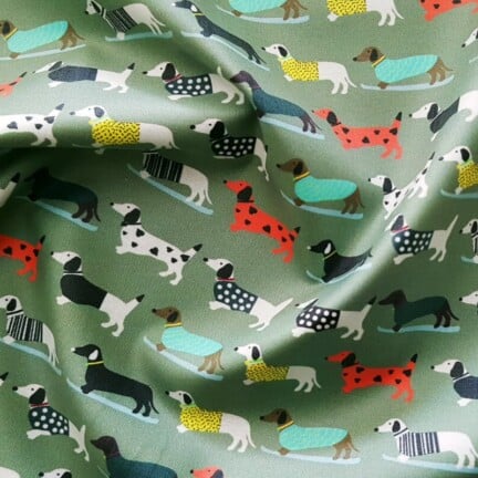 ECO-LAMINATED | DACHSHUNDS (Green)