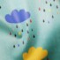 ECO-LAMINATED | CLOUDS & RAINDROPS (Green)