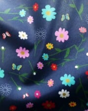 ECO-LAMINATED | DAISY & BUTTERFLIES (Royal Blue)