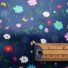 ECO-LAMINATED | DAISY & BUTTERFLIES (Royal Blue)