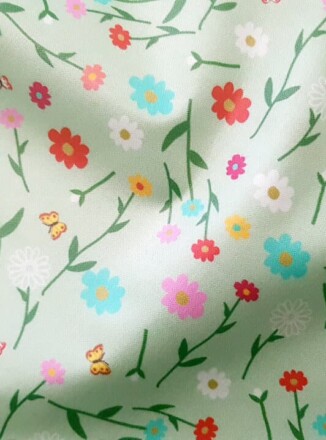 ECO-LAMINATED | DAISY & BUTTERFLIES (Green)