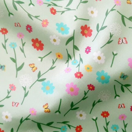 ECO-LAMINATED | DAISY & BUTTERFLIES (Green)